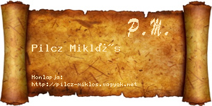 Pilcz Miklós névjegykártya
