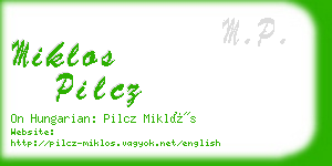 miklos pilcz business card